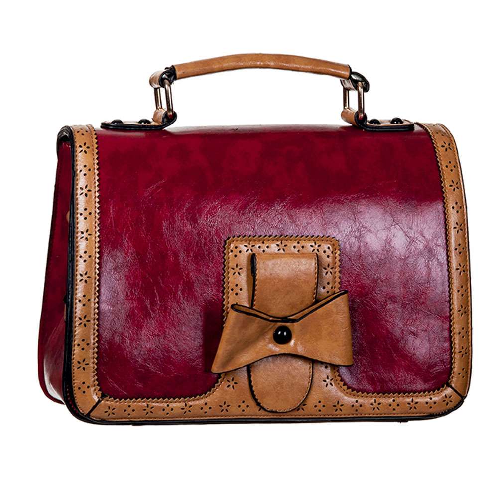 Tas Roodbruin Strik Met Vintage SizeAtt One Retro Banned ywnPOmvN08